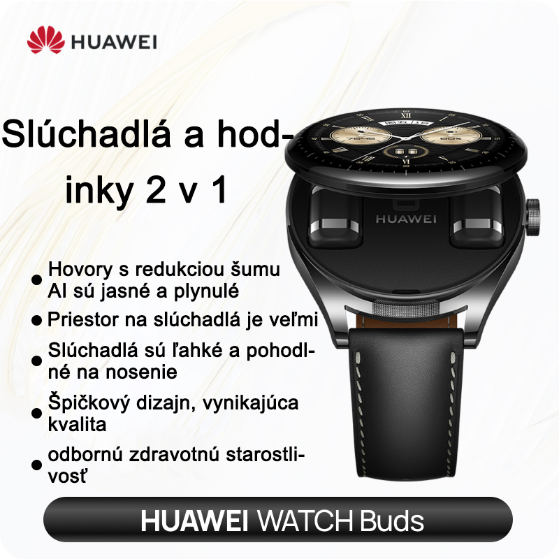 [Černá barva] Huawei Watch Buds-sluchátka a hodinky 2v1