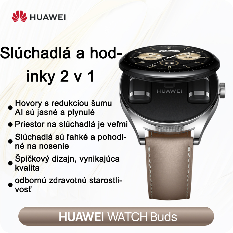 [Khaki barva] Huawei Watch Buds-sluchátka a hodinky 2v1