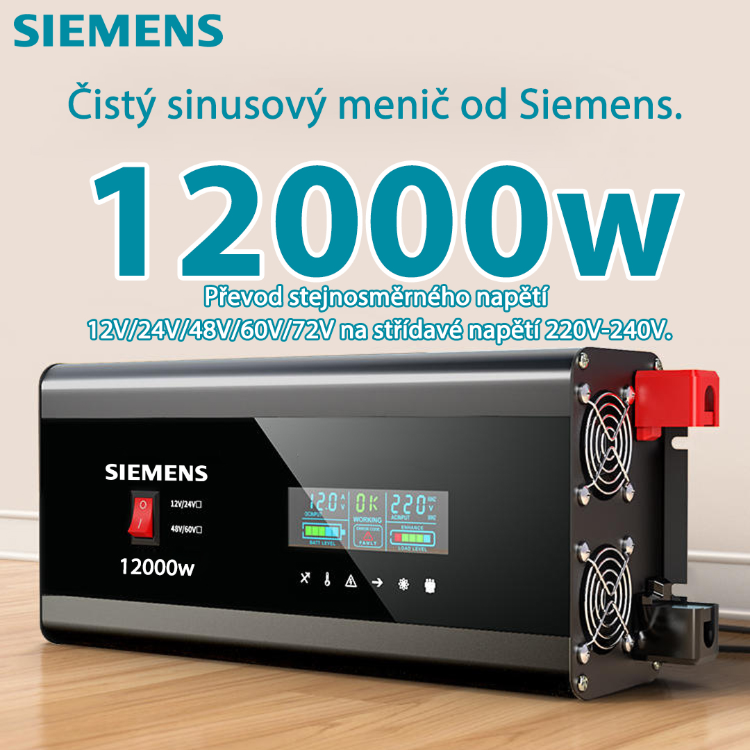 【SIEMENS】Čistý sinusový měnič12000w