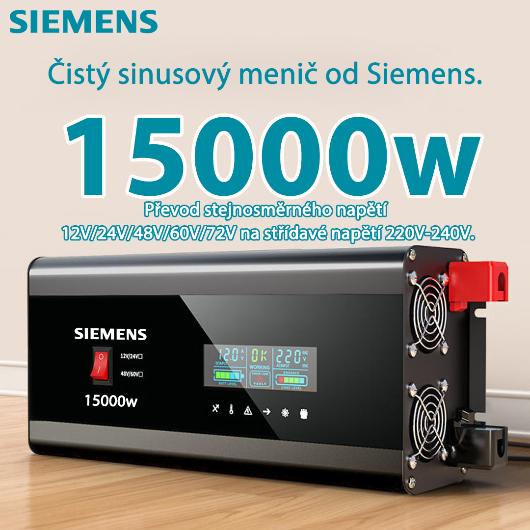 【SIEMENS】Čistý sinusový měnič15000w